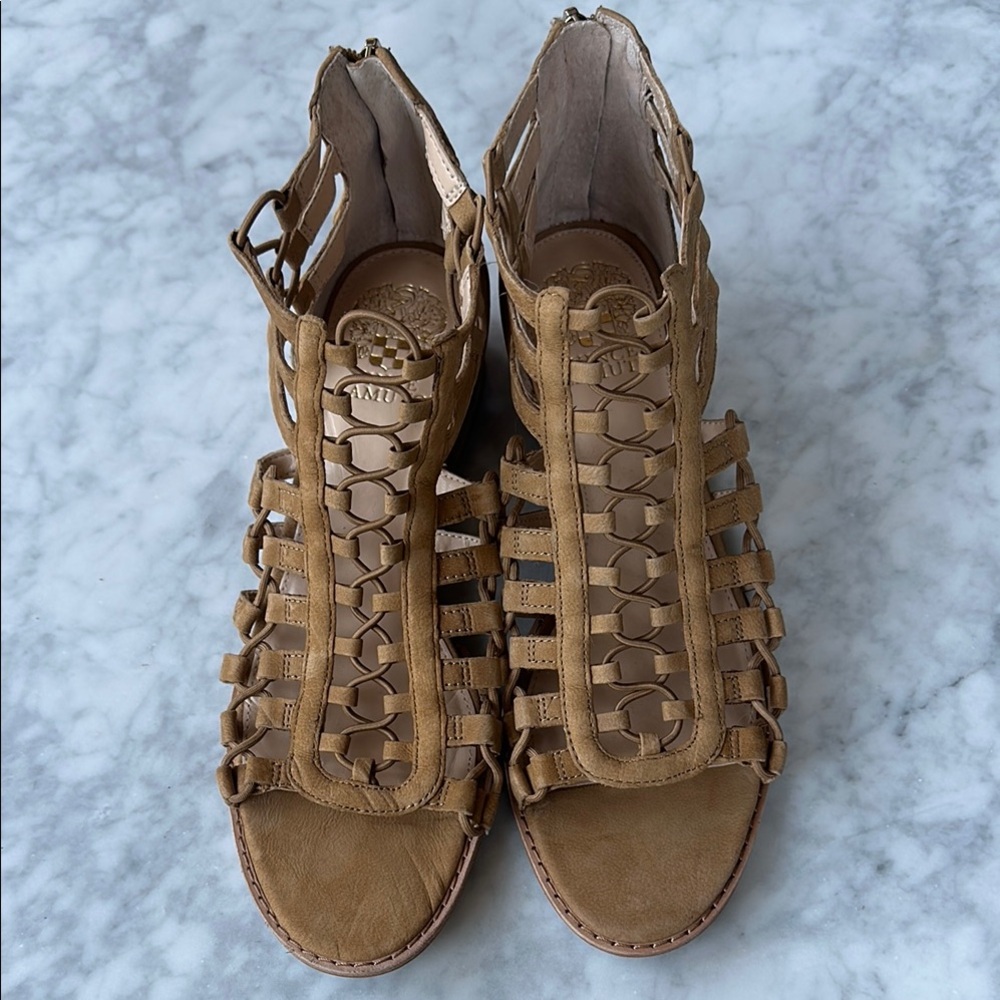 Vince Camuto Tan Gladiator Sandals NWOT
